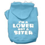 I'm A Lover Not A Biter Screen Printed Dog Pet Hoodies