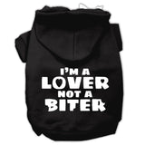 I'm A Lover Not A Biter Screen Printed Dog Pet Hoodies