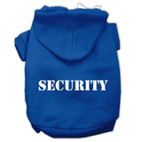 Security Screen Print Pet Hoodies