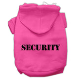 Security Screen Print Pet Hoodies