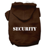 Security Screen Print Pet Hoodies