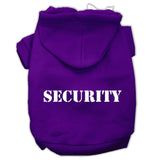 Security Screen Print Pet Hoodies