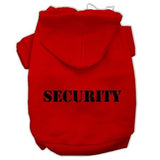 Security Screen Print Pet Hoodies