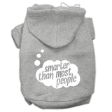 Smarter Then Most People Screen Printed Dog Pet Hoodies