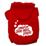 Smarter Then Most People Screen Printed Dog Pet Hoodies