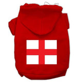 St. George's Cross (english Flag) Screen Print Pet Hoodies