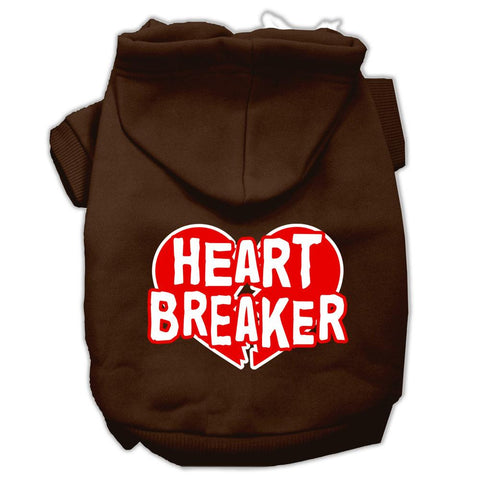 Heart Breaker Screen Print Pet Hoodies