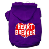 Heart Breaker Screen Print Pet Hoodies