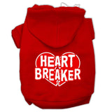 Heart Breaker Screen Print Pet Hoodies