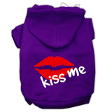 Kiss Me Screen Print Pet Hoodies