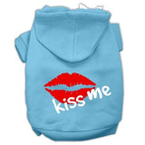 Kiss Me Screen Print Pet Hoodies