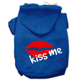 Kiss Me Screen Print Pet Hoodies