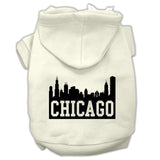 Chicago Skyline Screen Print Pet Hoodies