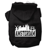 Amsterdam Skyline Screen Print Pet Hoodies