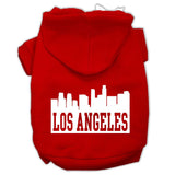 Los Angeles Skyline Screen Print Pet Hoodies