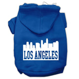 Los Angeles Skyline Screen Print Pet Hoodies