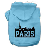 Paris Skyline Screen Print Pet Hoodies