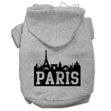 Paris Skyline Screen Print Pet Hoodies