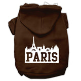 Paris Skyline Screen Print Pet Hoodies