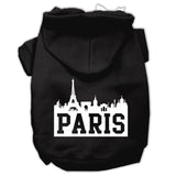 Paris Skyline Screen Print Pet Hoodies