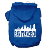 San Francisco Skyline Screen Print Pet Hoodies