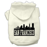 San Francisco Skyline Screen Print Pet Hoodies