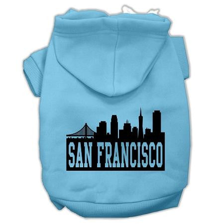 San Francisco Skyline Screen Print Pet Hoodies