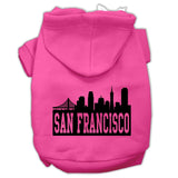 San Francisco Skyline Screen Print Pet Hoodies