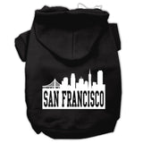 San Francisco Skyline Screen Print Pet Hoodies