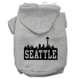 Seattle Skyline Screen Print Pet Hoodies