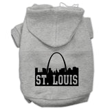 St Louis Skyline Screen Print Pet Hoodies