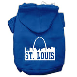 St Louis Skyline Screen Print Pet Hoodies