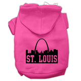 St Louis Skyline Screen Print Pet Hoodies