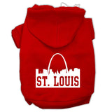 St Louis Skyline Screen Print Pet Hoodies