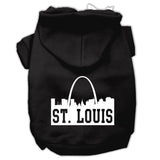 St Louis Skyline Screen Print Pet Hoodies