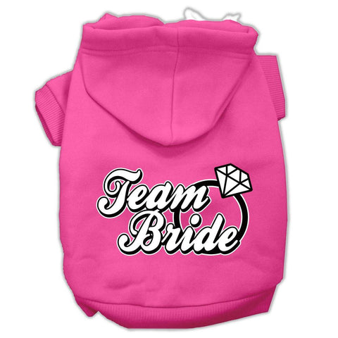 Team Bride Screen Print Pet Hoodies