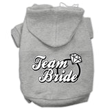 Team Bride Screen Print Pet Hoodies