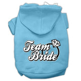 Team Bride Screen Print Pet Hoodies