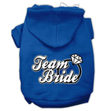 Team Bride Screen Print Pet Hoodies