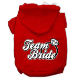 Team Bride Screen Print Pet Hoodies