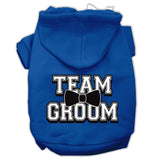 Team Groom Screen Print Pet Hoodies