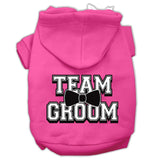 Team Groom Screen Print Pet Hoodies