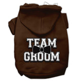 Team Groom Screen Print Pet Hoodies