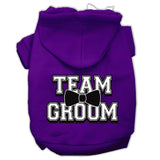 Team Groom Screen Print Pet Hoodies