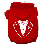 Tuxedo Screen Print Pet Hoodies