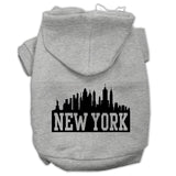 New York Skyline Screen Print Pet Hoodies