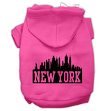 New York Skyline Screen Print Pet Hoodies