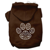 Henna Paw Screen Print Pet Hoodies