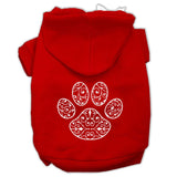 Henna Paw Screen Print Pet Hoodies