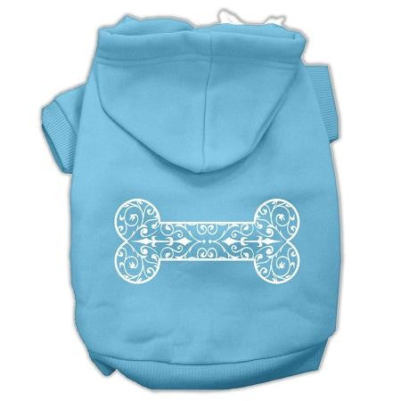 Henna Bone Screen Print Pet Hoodies